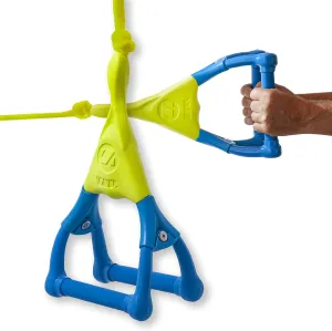 ZUP DoubleZUP Soft Float Tow Handle with 9" Double Handle Design and 60' Low-Stretch Tow Rope Mainline for Wakeboards, Kneeboards, Water Skiing, and Water Sports Activities