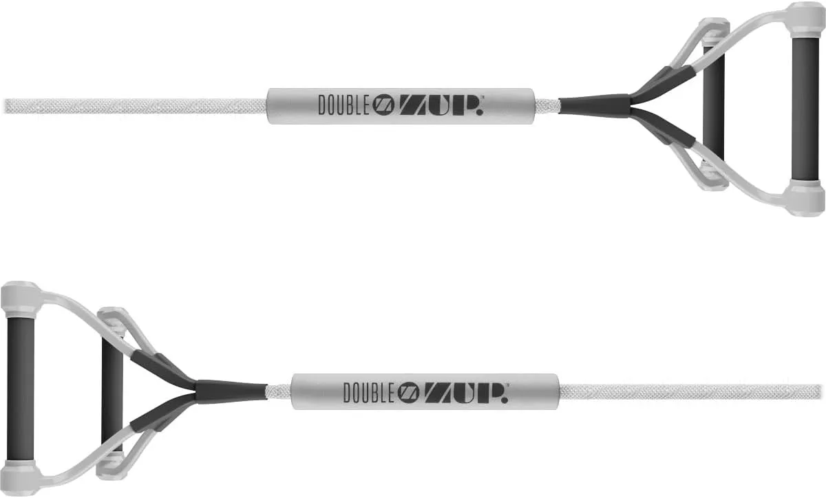ZUP DoubleZUP Soft Float Tow Handle with 9" Double Handle Design and 60' Low-Stretch Tow Rope Mainline for Wakeboards, Kneeboards, Water Skiing, and Water Sports Activities